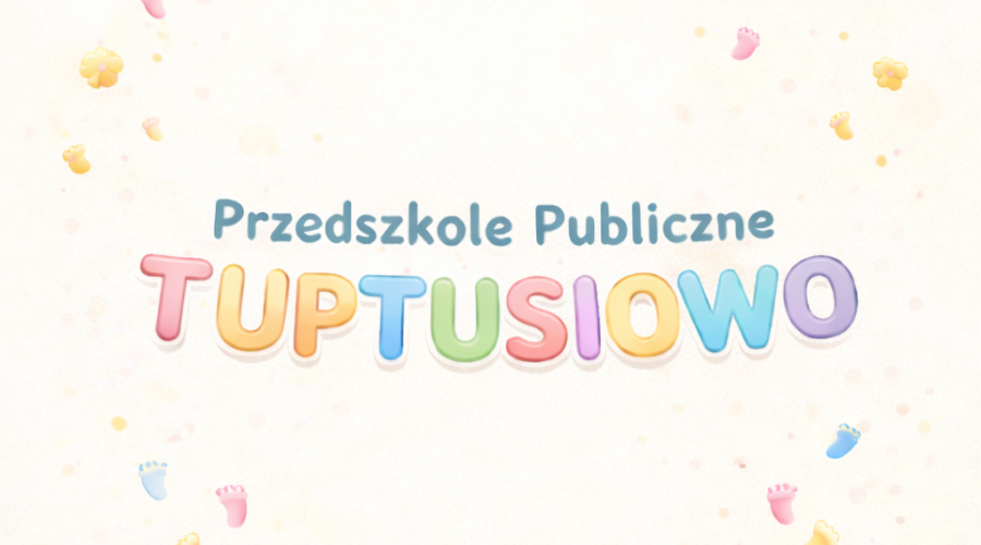 Logo Przedszkola TUPTUSIOWO w pastelach